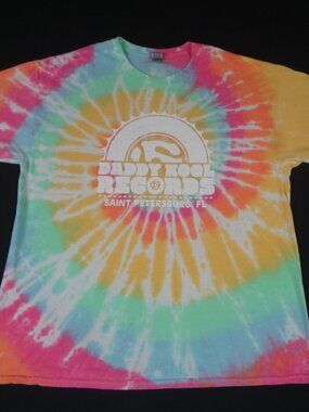 DADDY KOOL RECORDS ST PETERSBURGH FLORIDA XL TIE-DYE T-SHIRT L547